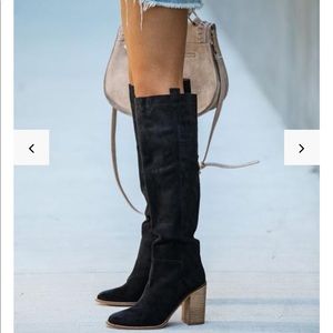 Vici black slouch boot